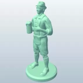 Character Farmer Man 3d model