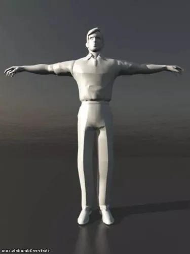 Man On Beach Character 3d model