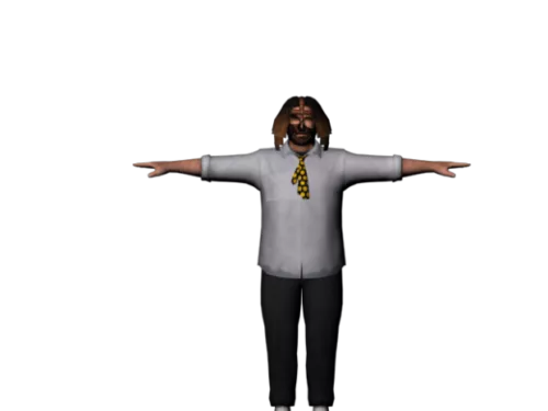 Mankind T-pose Character 3d model Mankind T-pose Character 3d model