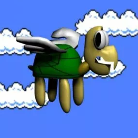 Mario Kupa Turtle Character 3d model
