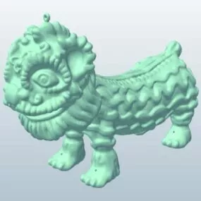 Chinese Parade Dragon Marionette Character 3d model
