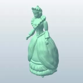 Marionette Queen Doll Printable 3d model