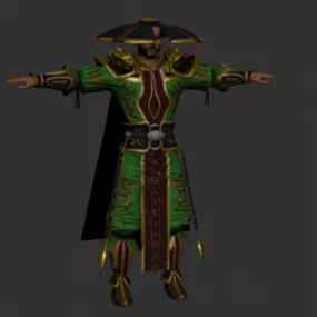 Martial Arts Man Character 3d model