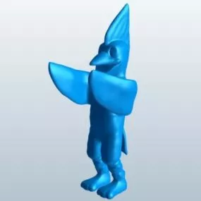 Mascot Cardinal Lowpoly 3d model