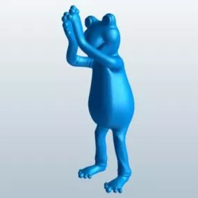 Mascot Frog Character 3d model