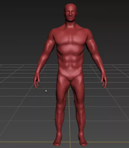 Sculpture Male Base Mesh 3d model Sculpture Male Base Mesh 3d model