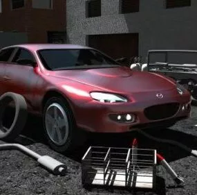 Mazda Rx-8 Car 3d model