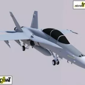Mcdonnell Fa-18 Hornet Aircraft 3d model