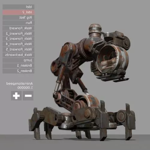 Futuristic Robot Dog 3d model
