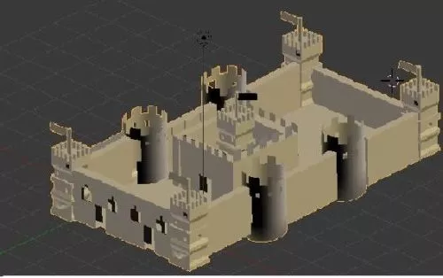 Classic Castle Architecture 3d model