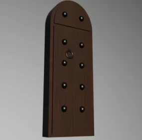 Medieval Castle Door V1 3d model