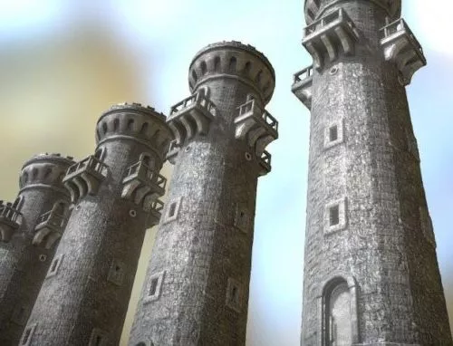 Medieval Window 3d model