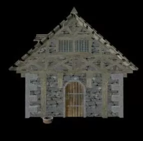 Medieval Stone House 3d model