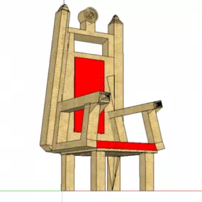 Medieval Throne 3d model