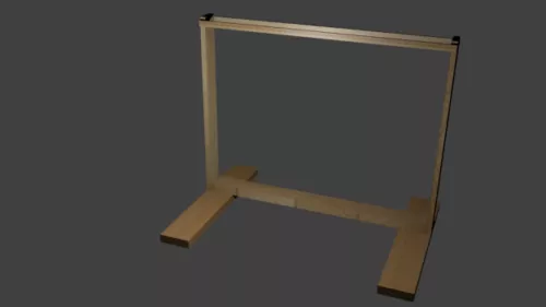 Medieval Old Weapons Rack 3d model Medieval Old Weapons Rack 3d model