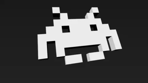 Space Invaders Game Equipment 3d model