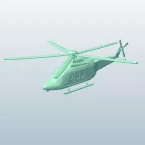 Lowpoly European Utility Helicopter 3d model