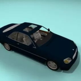 Mercedes 600 Sedan Car 3d model