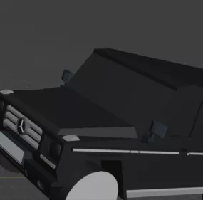 Black Mercedes Benz G500 3d model