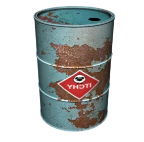 Old Metal Barrel 3d model