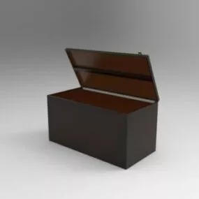 Metal Locker Chest 3d model