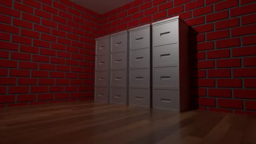 Antique Triangle Locker 3d model