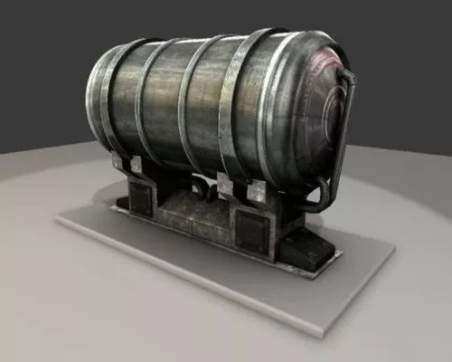 Lowpoly Scifi Tank With Armor 3d model