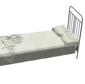 Dormitory Metal Bed 3d model
