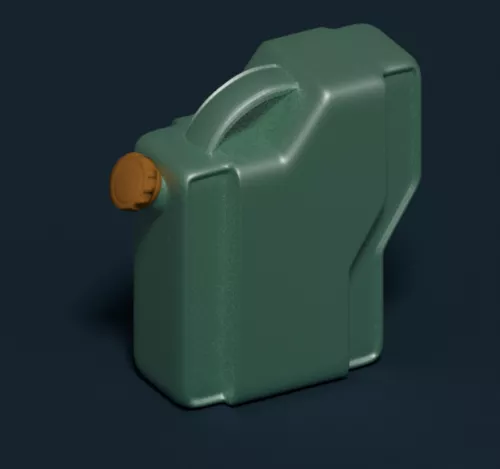 Red Canister Paint 3d model