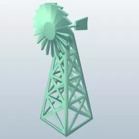 Metal Windmill Tower 3d model
