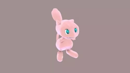 Mew Pokemon Character 3d model Mew Pokemon Character 3d model