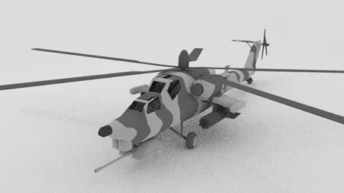 Ec130 Helicopter 3d model