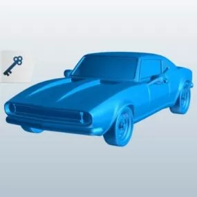 Vintage Car Lowpoly 3d model