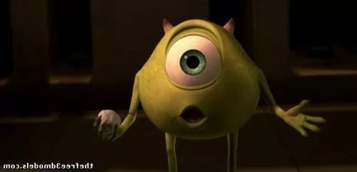 Mike One Eye Character 3d model Mike One Eye Character 3d model