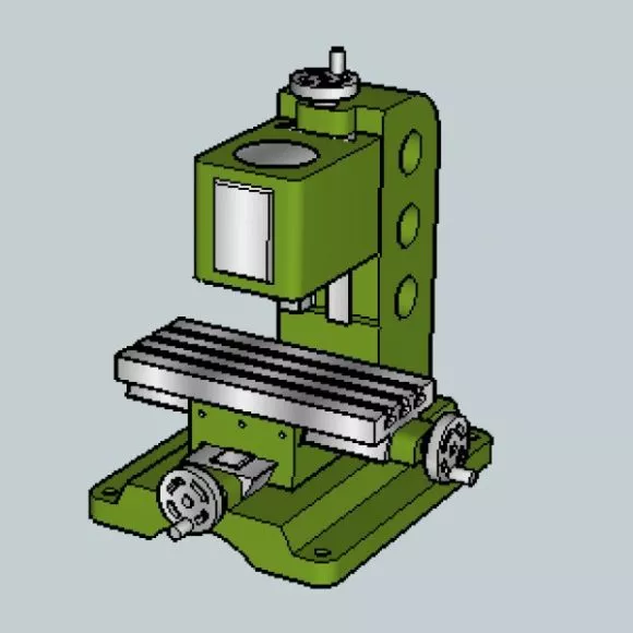 Milling Machine 3d model Milling Machine 3d model