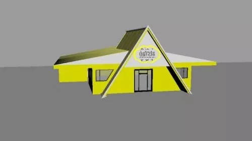 Old Coffee Shophouse 3d model