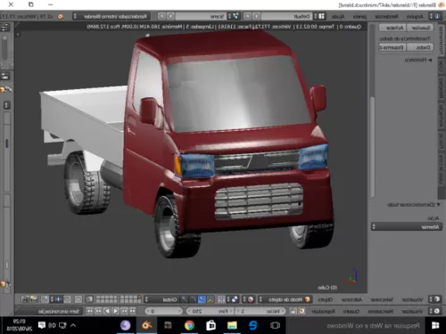 Old Truck Pickup 3d model