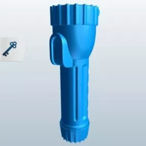 Modern Miniature Flashlight 3d model