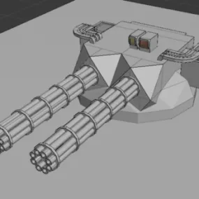 Minigun Mk2 Weapon 3d model