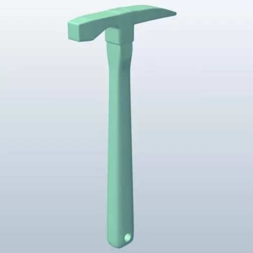 Rustic Hammer 3d model