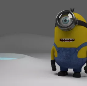 Minion With Glasses 3d model