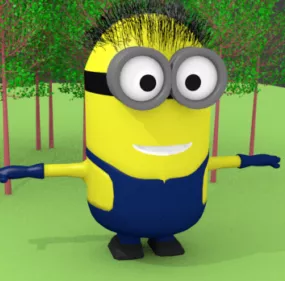 Cartoon Minion Character 3d model