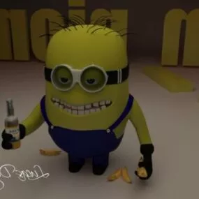Minions Cartoon 3d model