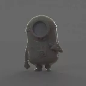 Minions Carl Lowpoly Character 3d model