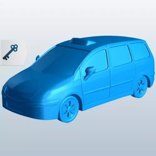 Minivan Taxi 3d model Minivan Taxi 3d model