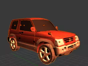 Mitsubishi Pajero Car V1 3d model