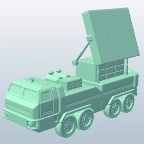 Mobile Radar System Vehicle 3d model Mobile Radar System Vehicle 3d model