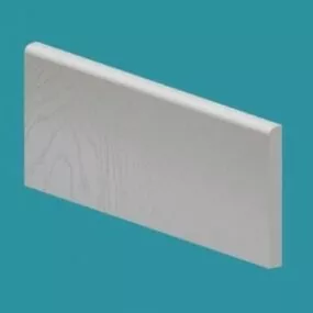 Modern White Baseboard 3d model