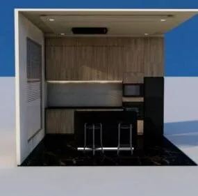 Modern Kitchen Scene 3d model