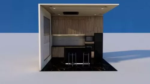 Modern Kitchen Scene 3d model Modern Kitchen Scene 3d model